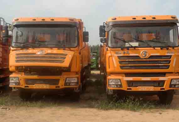 Used SHACMAN dump truck leaf spring 50 ton 6x4/8x4 dump truck for sale