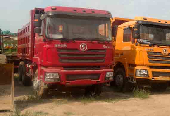 Used SHACMAN dump truck leaf spring 50 ton 6x4/8x4 dump truck for sale