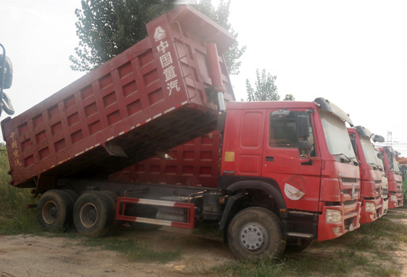 251 - 350hp Emission Standards Euro 2 Chinese Used 6x4 New Mini Dump Truck