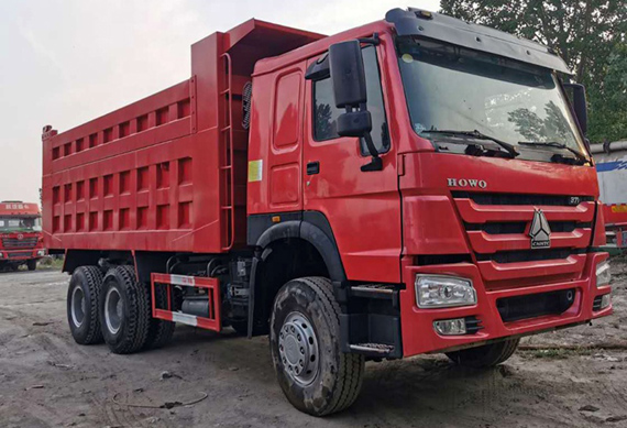 Sinotruk used howo 6*4 371HP dump truck tippers direct sale for Ghana