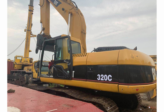 CAT 320C in stock. SHANGHAI, CHINA